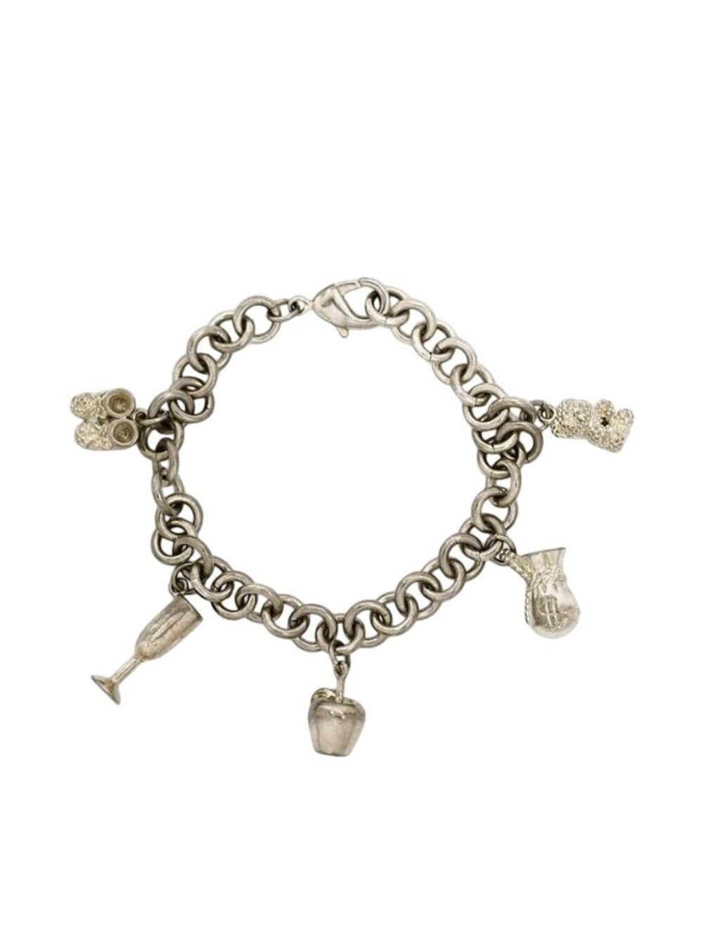 Tiffany & Co Bracelet Multi Charm Silver Official Customer 925 Sterling
